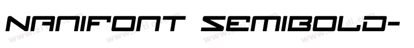 NaniFont SemiBold字体转换